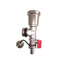 Колекторен накрайник с автоматичен обезвъздушител и кран 1/2"-5110112