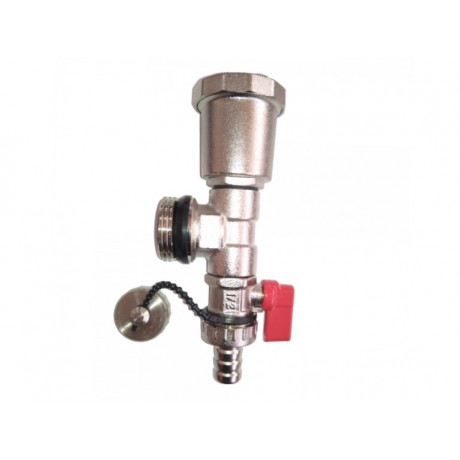 Колекторен накрайник с автоматичен обезвъздушител и кран 1/2"-5110112