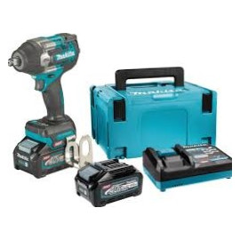 Акумулаторен гайковерт с безчетков двигател с 2 батерии и зарядно, 40 V, 2.5 Ah, 1/2 ", квадрат TW007GM201