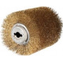 Четка ролкова за четков шлайф Makita от стоманена тел с месинг 100 мм, 120 мм, 0.3 мм-D-73570