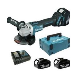 Акумулаторен ъглошлайф с 2 батерии и зарядно, 18 V, 5 Ah, 125 мм, 8500 об./мин DGA506RTJ