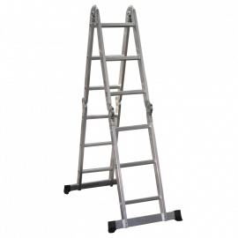 Стълба алуминиева мултифункционална 4 х 4, 4.65м GR55121- GRASKO