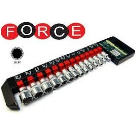 Вложки 1/2" SPLINE 4124Q к-т 12 бр. FORCE