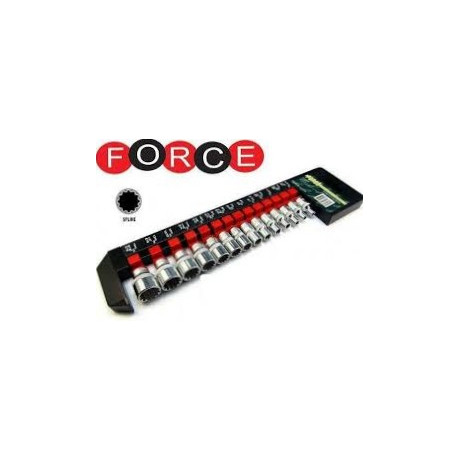 Вложки 1/2" SPLINE 4124Q к-т 12 бр. FORCE