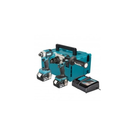 Комплект акумулаторни инструменти Makita с 2 батерии и зарядно, DHP492Z, DTW300Z, 18 V, 5 Ah-DLX2590TJ Комплект акумулаторни инструменти Makita с 2 батерии и зарядно, DHP492Z, DTW300Z, 18 V, 5 Ah-DLX2590TJ