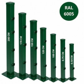 Кол за оградно пано 100 см-зелен, RAL 6005