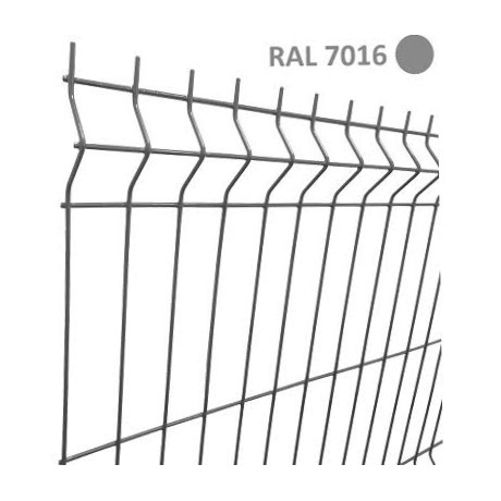 Оградно пано антрацит H 0.75 м х 2.50 м-RAL 7016