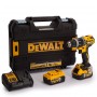 Бормашина винтоверт DeWALT акумулаторна ударна 18 V, 5 Ah, 70 Nm, 1.5-13 мм, DCD796P2 Бормашина винтоверт DeWALT акумулаторна ударна 18 V, 5 Ah, 70 Nm, 1.5-13 мм, DCD796P2