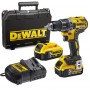 Винтоверт DeWALT акумулаторен безчетков 18 V, 5 Ah, 70 Nm, 1.5-13 мм, DCD791P2 Винтоверт DeWALT акумулаторен безчетков 18 V, 5 Ah, 70 Nm, 1.5-13 мм, DCD791P2