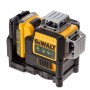 Нивелир DeWALT лазерен линеен с 3 лъча 30 м, 0.3 мм/м, DCE089D1G