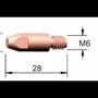 Дюза контактна М6/ф1.0 250A