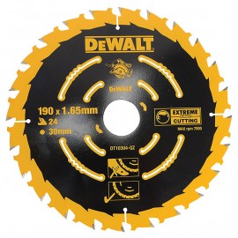 Диск DeWALT метален HM за рязане на дърво 190x30 мм, 24 z, DT10304