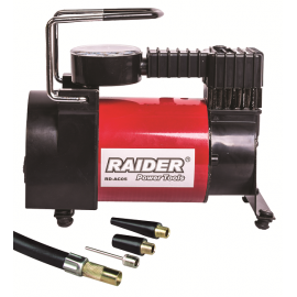 Компресор метален с аксесоари 12V RAIDER RD-AC05 /120W, 0.96 MPa/