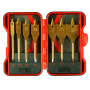 Свредла за дърво плоски 1/4" HEX Ø 10-32 мм комплект 7 броя RAIDER