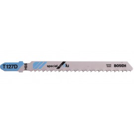 Нож за зеге Bosch с T-захват за ламарина и алуминий 74/100 мм, 8.5 TPI, праволинейно, T 127 D-