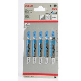 Нож за зеге Bosch с T-захват за метал комплект 67/92 мм, 13-11 TPI, 5 бр., праволинейно, T 118 B-2 608 631 014