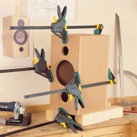 Стяга дърводелска 300/100 мм с пластмасови челюсти автоматична, 3031000 Wolfcraft