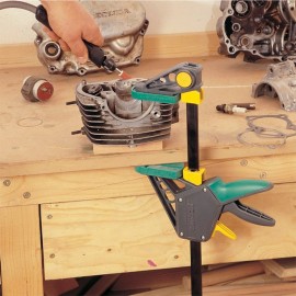 Стяга дърводелска 450/100 мм с пластмасови челюсти автоматична, 3032000 Wolfcraft