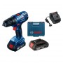 Винтоверт Bosch акумулаторен 18 V, 2 Ah, 54 Nm, 1.5-13 мм, GSR 180-Li-0 601 9F8 109 Винтоверт Bosch акумулаторен 18 V, 2 Ah, 54 Nm, 1.5-13 мм, GSR 180-Li-0 601 9F8 109