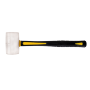 Чук гумен 0.34 кг с дръжка от фибростъкло, бял Topmaster 240906