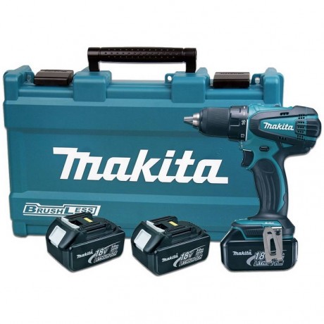 Винтоверт ударен акумулаторен Makita DHP483RFE /18 V, 3 Ah, 40 Nm/